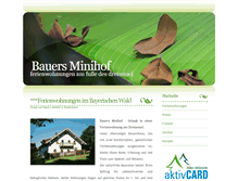 Tablet Screenshot of bauers-minihof.de